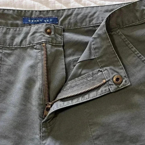 ❤️ Smart Set Cropped Pant Green Size 9 - Picture 5 of 10